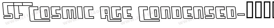 SF Cosmic Age Condensed字体转换